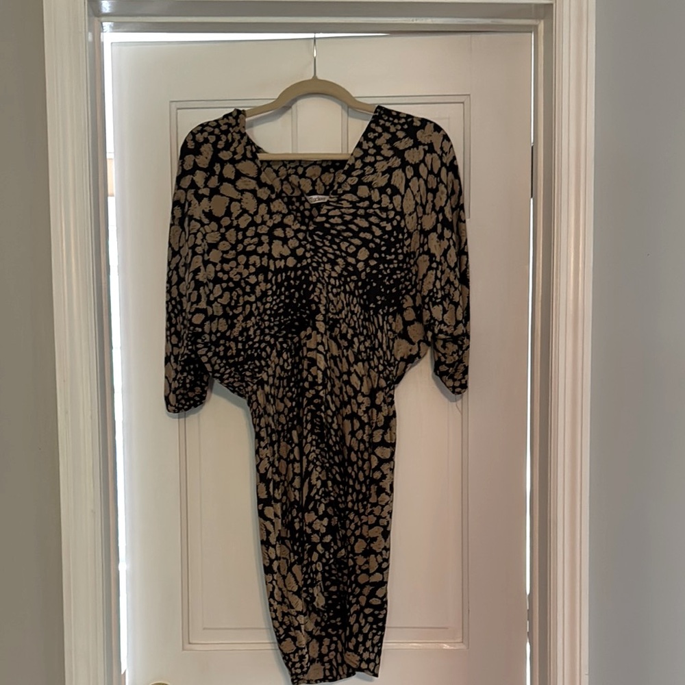 Tucker 100% silk mini dress
